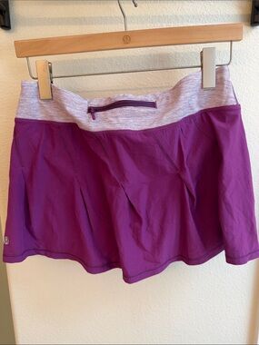 lululemon athletica Magenta Skater Skirt with Heathered Waistband